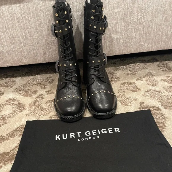 Kurt Geiger Shoes Copy Kurt Geiger Tall Combat Boots Size 37
